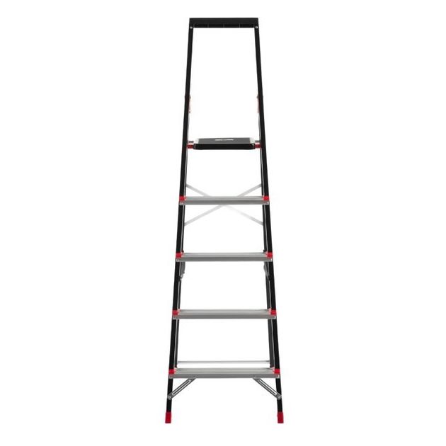 Стремянка 5 ступеней с лотком, стальной профиль, высота 1064мм, фото , изображение 3 | SNABZHENIE.com.ua