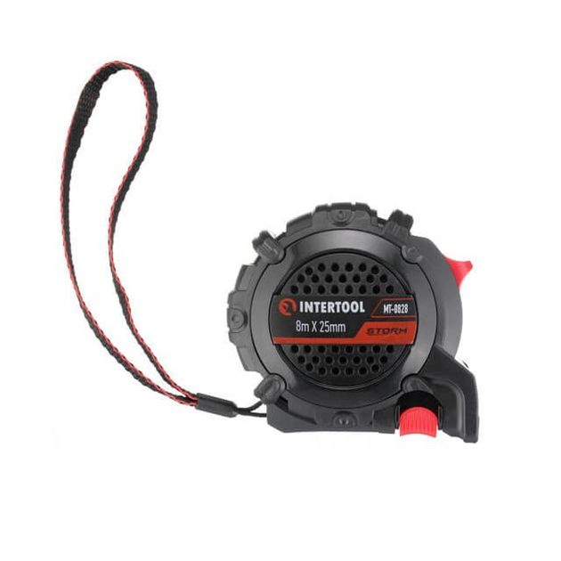 Рулетка 8м STORM INTERTOOL с нейлоновым полотном и магнитом, фото , изображение 2 | SNABZHENIE.com.ua Рулетка 8м STORM INTERTOOL с нейлоновым полотном и магнитом, фото , изображение 2 | SNABZHENIE.com.ua