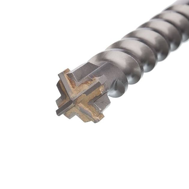 Бур SDS MAX QUADRO 40x400 мм INTERTOOL SDM-4040, фото , изображение 2 | SNABZHENIE.com.ua Бур SDS MAX QUADRO 40x400 мм INTERTOOL SDM-4040, фото , изображение 2 | SNABZHENIE.com.ua