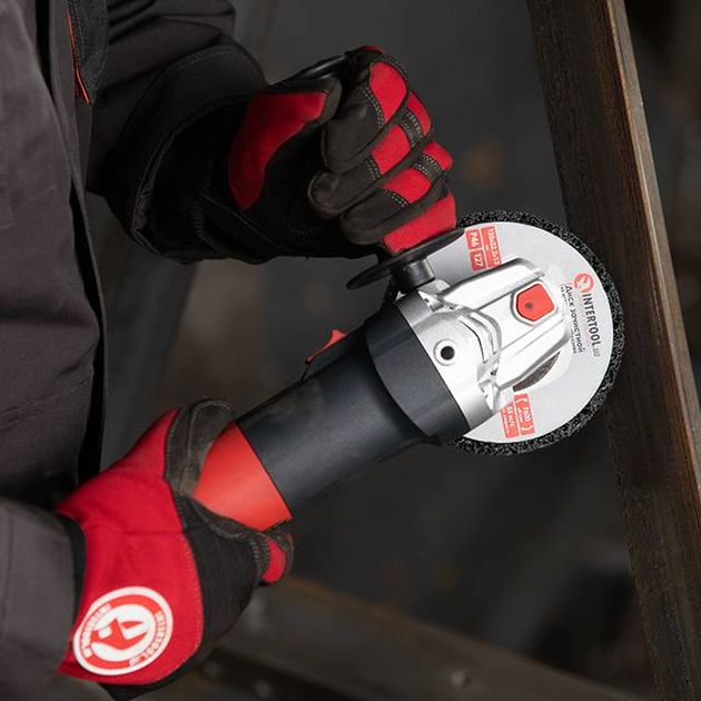 Перчатка Microfiber красная с черными вставками, спандекс, неопрен 10 INTERTOOL SP-0143, фото , изображение 4 | SNABZHENIE.com.ua