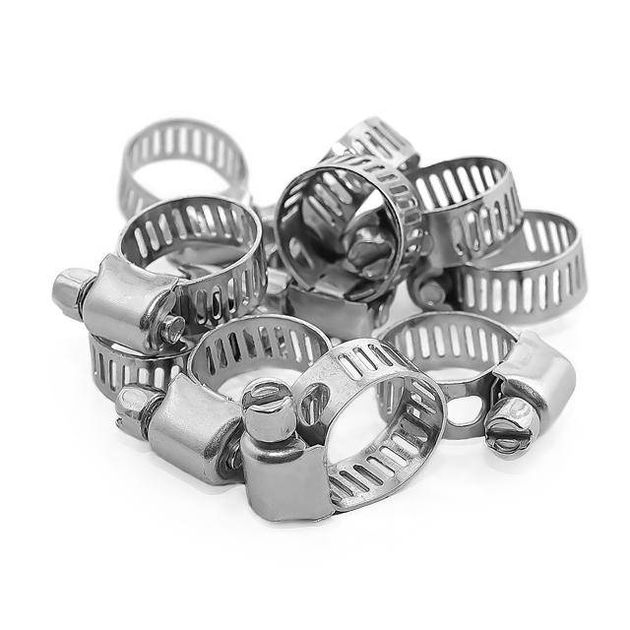 Хомут стальной оцинкованный 8 мм, D 6-16 мм, 10 шт, INTERTOOL TC-0006, фото , изображение 2 | SNABZHENIE.com.ua Хомут стальной оцинкованный 8 мм, D 6-16 мм, 10 шт, INTERTOOL TC-0006, фото , изображение 2 | SNABZHENIE.com.ua