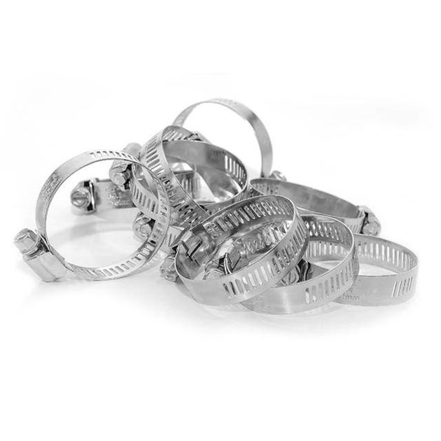 Хомут стальной оцинкованный 12,7 мм D 27-51 мм (10 шт) INTERTOOL, фото , изображение 2 | SNABZHENIE.com.ua Хомут стальной оцинкованный 12,7 мм D 27-51 мм (10 шт) INTERTOOL, фото , изображение 2 | SNABZHENIE.com.ua