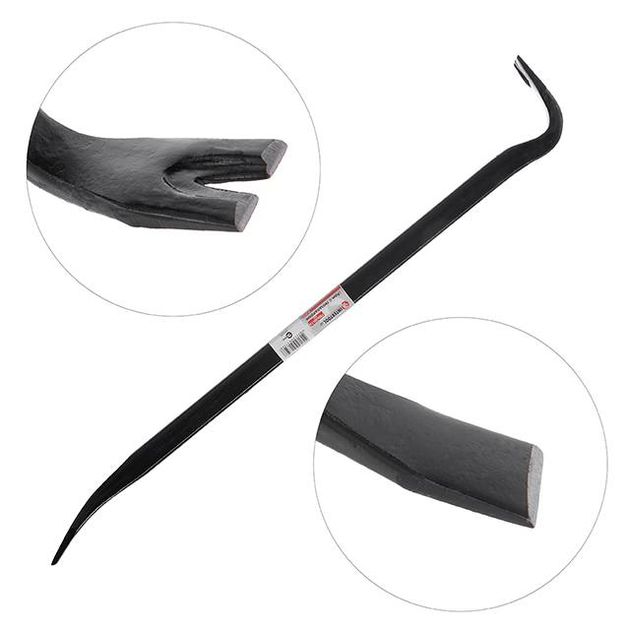 Лом с гвоздодером INTERTOOL UT-4175, 750x30x16 мм, фото , изображение 3 | SNABZHENIE.com.ua Лом с гвоздодером INTERTOOL UT-4175, 750x30x16 мм, фото , изображение 3 | SNABZHENIE.com.ua