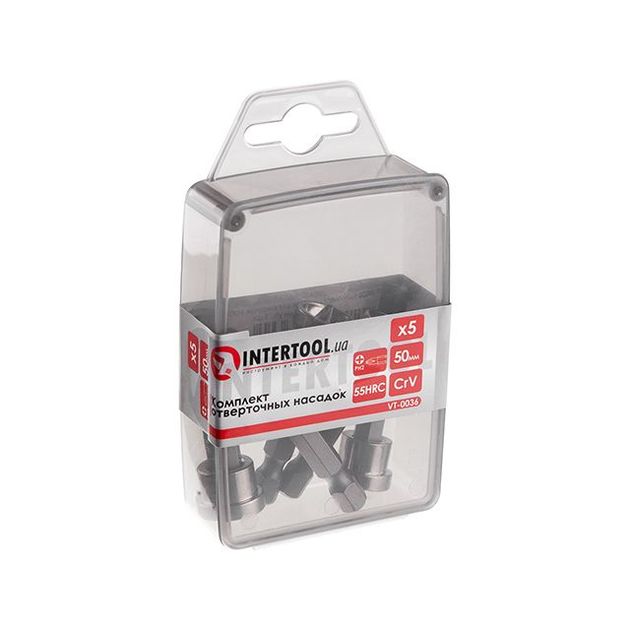 Отверточные насадки PH2 1/4" 50 мм с ограничителем INTERTOOL VT-0036, фото  | SNABZHENIE.com.ua