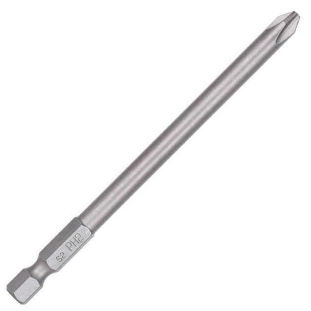 Комплект насадок PH2 100 мм, 10 шт INTERTOOL VT-0072, фото , изображение 3 | SNABZHENIE.com.ua Комплект насадок PH2 100 мм, 10 шт INTERTOOL VT-0072, фото , изображение 3 | SNABZHENIE.com.ua