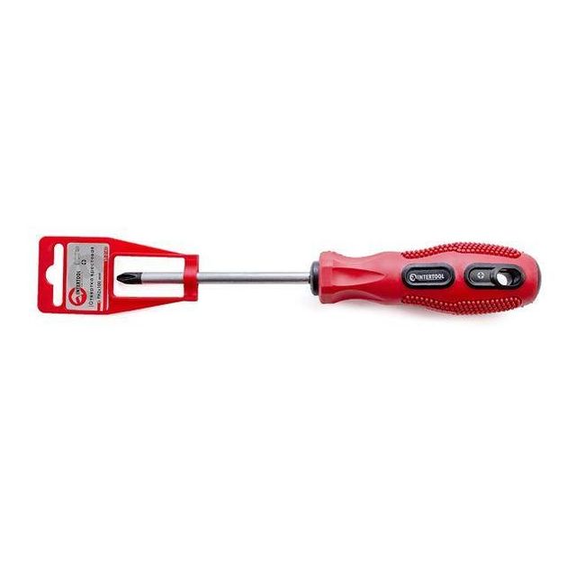 Крестовая отвертка PH2x100 мм INTERTOOL VT-3143, фото , изображение 2 | SNABZHENIE.com.ua Крестовая отвертка PH2x100 мм INTERTOOL VT-3143, фото , изображение 2 | SNABZHENIE.com.ua