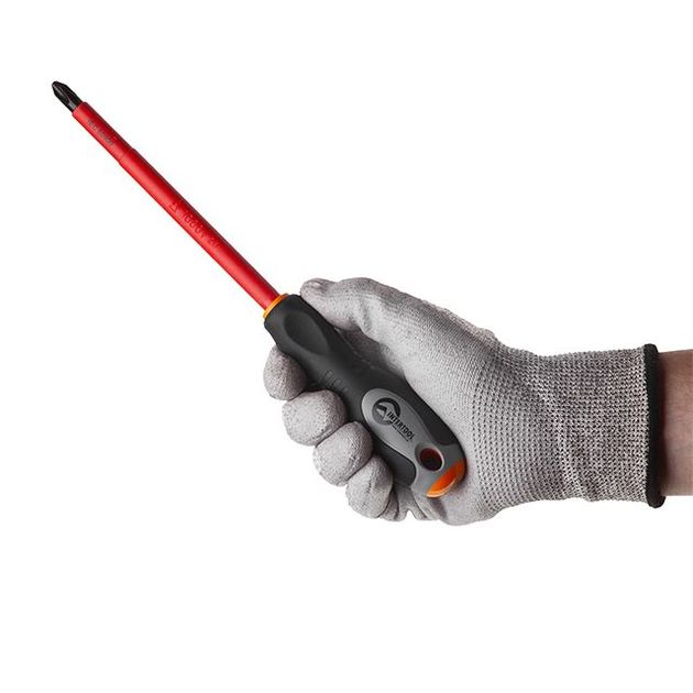 Изолированная крестовая отвертка PH3, 150 мм, 1000 В INTERTOOL, фото , изображение 4 | SNABZHENIE.com.ua Изолированная крестовая отвертка PH3, 150 мм, 1000 В INTERTOOL, фото , изображение 4 | SNABZHENIE.com.ua