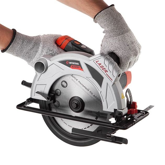 Дискова пила 1800Вт, 5000об/хв, кут 90-45, глибина різу 73-48мм, диск 210мм 30мм, 40 зубів, лазер INTERTOOL WT-0621, фото , зображення 9 | SNABZHENIE.com.ua Дискова пила 1800Вт, 5000об/хв, кут 90-45, глибина різу 73-48мм, диск 210мм 30мм, 40 зубів, лазер INTERTOOL WT-0621, фото , зображення 9 | SNABZHENIE.com.ua