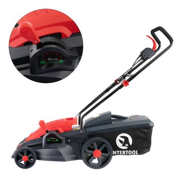 Электрическая газонокосилка INTERTOOL WT-1201, 1800Вт, 42см, фото , изображение 2 | SNABZHENIE.com.ua Электрическая газонокосилка INTERTOOL WT-1201, 1800Вт, 42см, фото , изображение 2 | SNABZHENIE.com.ua