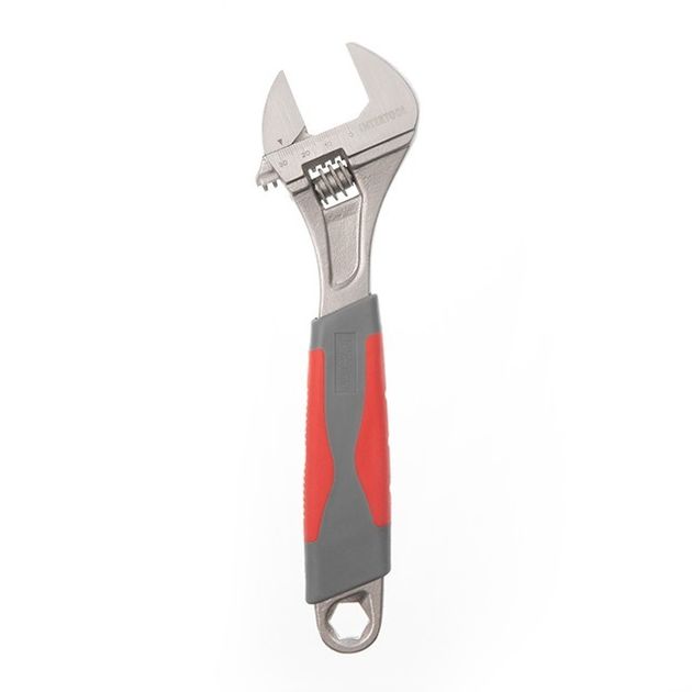 Ключ разводной 250 мм с изолированной рукояткой, никель INTERTOOL, фото , изображение 2 | SNABZHENIE.com.ua Ключ разводной 250 мм с изолированной рукояткой, никель INTERTOOL, фото , изображение 2 | SNABZHENIE.com.ua