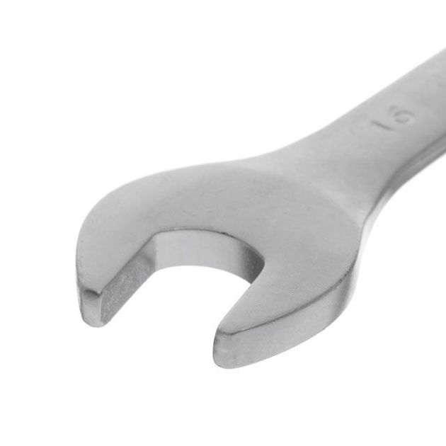 Ключ рожково-накидной шарнирный 16 мм Cr-V, сатин-хром INTERTOOL, фото , изображение 2 | SNABZHENIE.com.ua