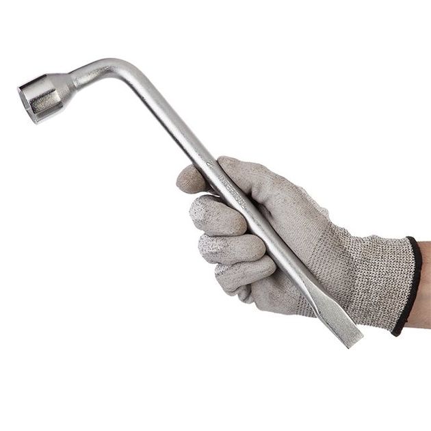 Ключ баллонный L-образный 24x350 мм INTERTOOL XT-4224, фото , изображение 4 | SNABZHENIE.com.ua Ключ баллонный L-образный 24x350 мм INTERTOOL XT-4224, фото , изображение 4 | SNABZHENIE.com.ua