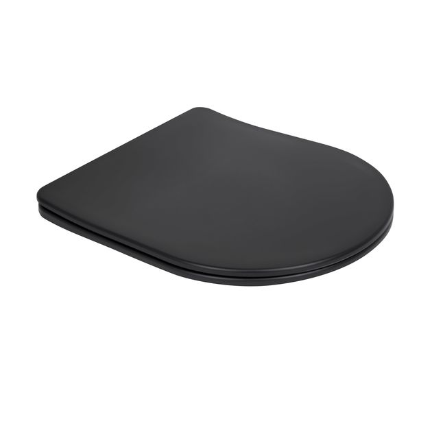 Унитаз подвесной Qtap Robin New Ultra Quiet с сиденьем Soft-Close MATT BLACK, фото , изображение 8 | SNABZHENIE.com.ua Унитаз подвесной Qtap Robin New Ultra Quiet с сиденьем Soft-Close MATT BLACK, фото , изображение 8 | SNABZHENIE.com.ua