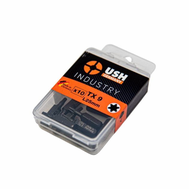 Насадка викруткова USH Industry: T9 x 25 мм, Упаковка 10 шт., фото , изображение 2 | SNABZHENIE.com.ua