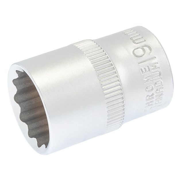 Головка торцевая MASTERTOOL 12-гранная ½ 19 мм L 40 мм CrV 78-0619, фото  | SNABZHENIE.com.ua