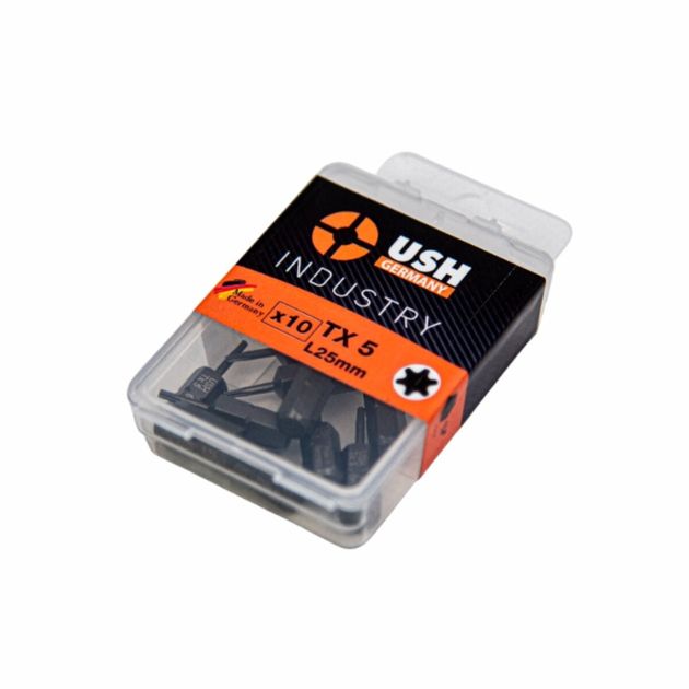 Насадка викруткова USH Industry: T5 x 25 мм, Уп. 10 шт., фото , изображение 2 | SNABZHENIE.com.ua