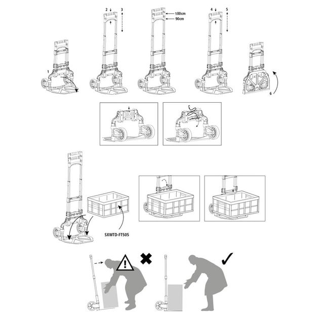 Тележка вантажна складна STANLEY SXWT-FT501, фото , зображення 5 | SNABZHENIE.com.ua Тележка вантажна складна STANLEY SXWT-FT501, фото , зображення 5 | SNABZHENIE.com.ua