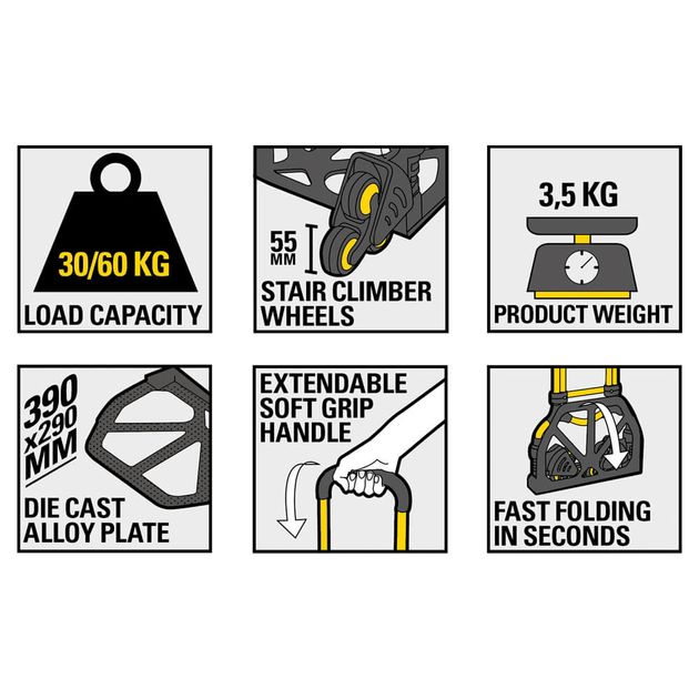 Складна вантажна тележка STANLEY SXWT-FT584, фото , зображення 3 | SNABZHENIE.com.ua