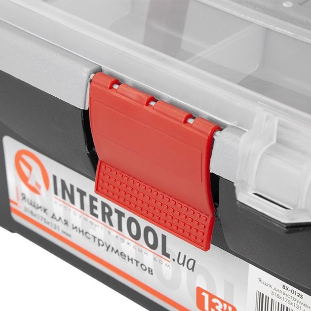 Ящик для инструментов INTERTOOL BX-0125, 13 318*175*131 мм, фото , изображение 3 | SNABZHENIE.com.ua Ящик для инструментов INTERTOOL BX-0125, 13 318*175*131 мм, фото , изображение 3 | SNABZHENIE.com.ua