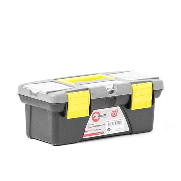 Ящик для инструмента INTERTOOL BX-0310, 10, 250*126*99 мм, фото , изображение 2 | SNABZHENIE.com.ua Ящик для инструмента INTERTOOL BX-0310, 10, 250*126*99 мм, фото , изображение 2 | SNABZHENIE.com.ua