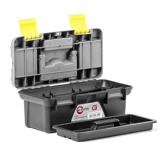 Ящик для инструмента INTERTOOL BX-0310, 10, 250*126*99 мм, фото , изображение 3 | SNABZHENIE.com.ua Ящик для инструмента INTERTOOL BX-0310, 10, 250*126*99 мм, фото , изображение 3 | SNABZHENIE.com.ua