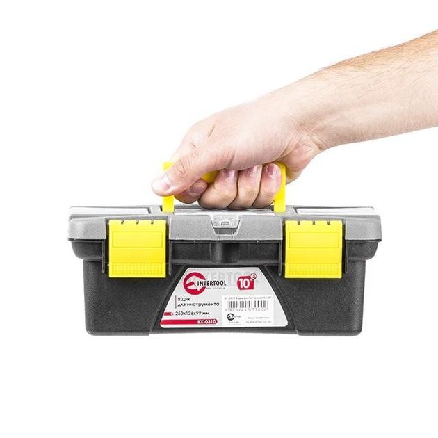 Ящик для инструмента INTERTOOL BX-0310, 10, 250*126*99 мм, фото , изображение 8 | SNABZHENIE.com.ua Ящик для инструмента INTERTOOL BX-0310, 10, 250*126*99 мм, фото , изображение 8 | SNABZHENIE.com.ua