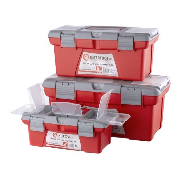 Комплект инструментальных ящиков INTERTOOL BX-0403, 3 шт., фото , изображение 5 | SNABZHENIE.com.ua Комплект инструментальных ящиков INTERTOOL BX-0403, 3 шт., фото , изображение 5 | SNABZHENIE.com.ua