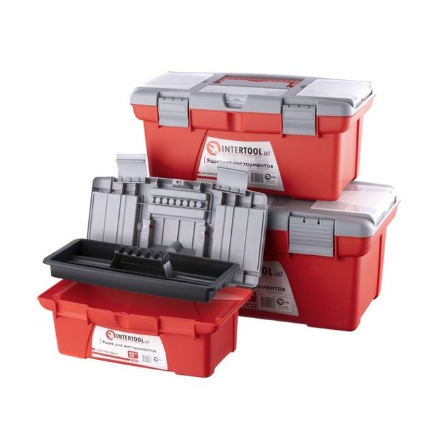 Комплект инструментальных ящиков INTERTOOL BX-0403, 3 шт., фото , изображение 6 | SNABZHENIE.com.ua Комплект инструментальных ящиков INTERTOOL BX-0403, 3 шт., фото , изображение 6 | SNABZHENIE.com.ua