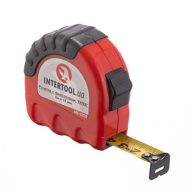 Рулетка металлическая 5 м x 19 мм EXTRA INTERTOOL MT-0205, фото  | SNABZHENIE.com.ua