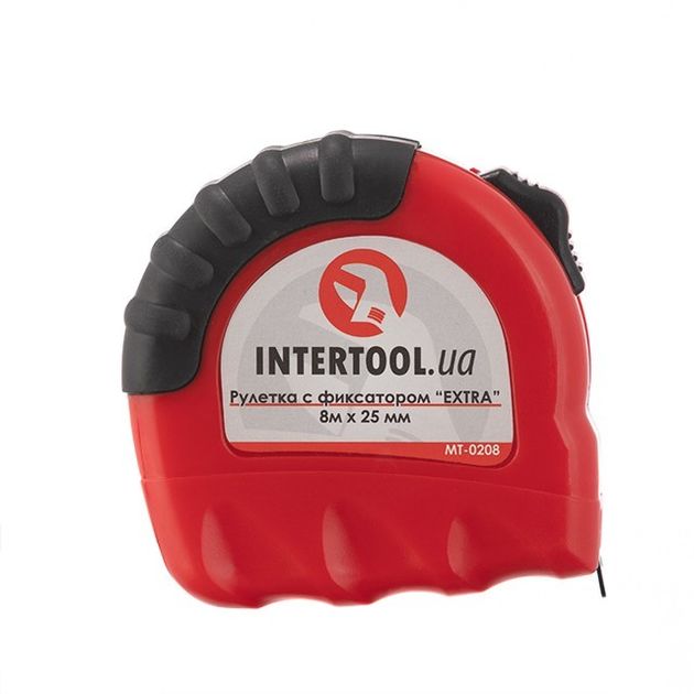 Рулетка металлическая 8 м x 25 мм EXTRA INTERTOOL MT-0208, фото , изображение 2 | SNABZHENIE.com.ua Рулетка металлическая 8 м x 25 мм EXTRA INTERTOOL MT-0208, фото , изображение 2 | SNABZHENIE.com.ua