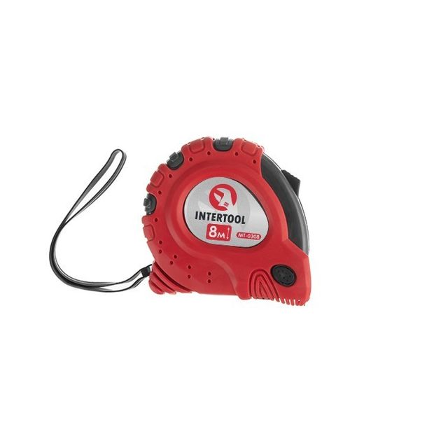 Рулетка INTERTOOL MT-0308 8 м x 25 мм с металлическим полотном, фото , изображение 2 | SNABZHENIE.com.ua Рулетка INTERTOOL MT-0308 8 м x 25 мм с металлическим полотном, фото , изображение 2 | SNABZHENIE.com.ua