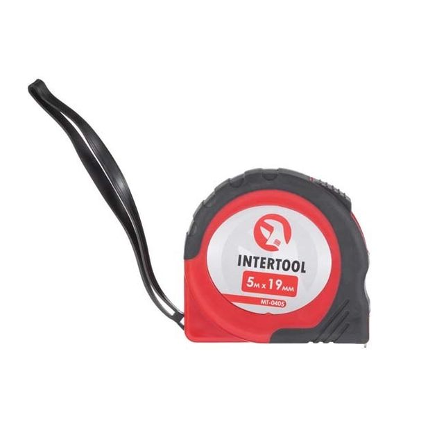 Рулетка INTERTOOL MT-0405 5м*19мм с фиксатором, фото , изображение 2 | SNABZHENIE.com.ua Рулетка INTERTOOL MT-0405 5м*19мм с фиксатором, фото , изображение 2 | SNABZHENIE.com.ua