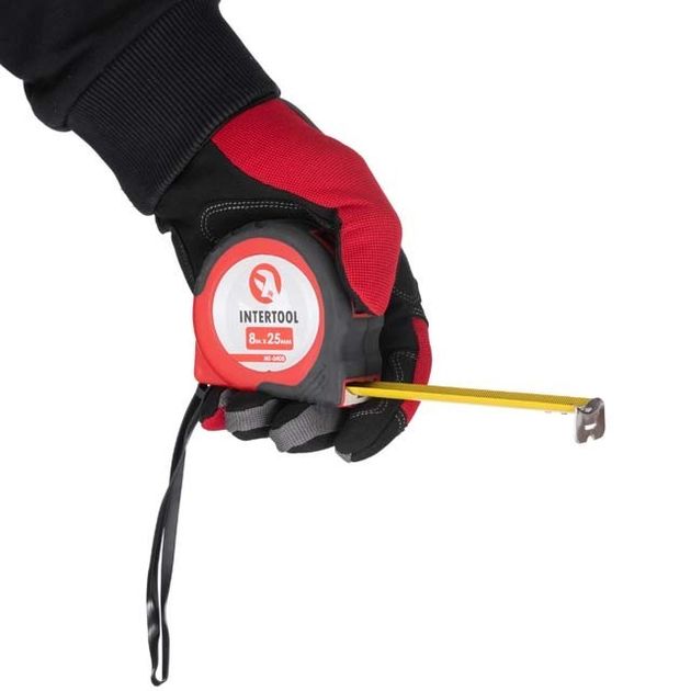 Рулетка 8м*25мм с фиксатором INTERTOOL MT-0408, фото , изображение 6 | SNABZHENIE.com.ua Рулетка 8м*25мм с фиксатором INTERTOOL MT-0408, фото , изображение 6 | SNABZHENIE.com.ua