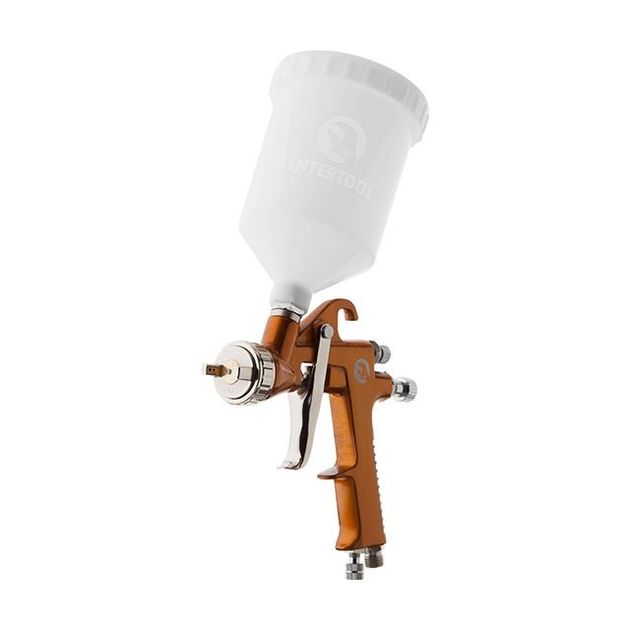 Краскопульт пневматический INTERTOOL PT-0113, 600мл, 5бар, 1.5мм, фото  | SNABZHENIE.com.ua