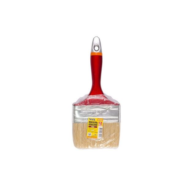 Кисть малярна флейцева MASTERTOOL ЄВРО 4.0 100 мм/19 мм/51 мм 91-1410, фото , зображення 2 | SNABZHENIE.com.ua