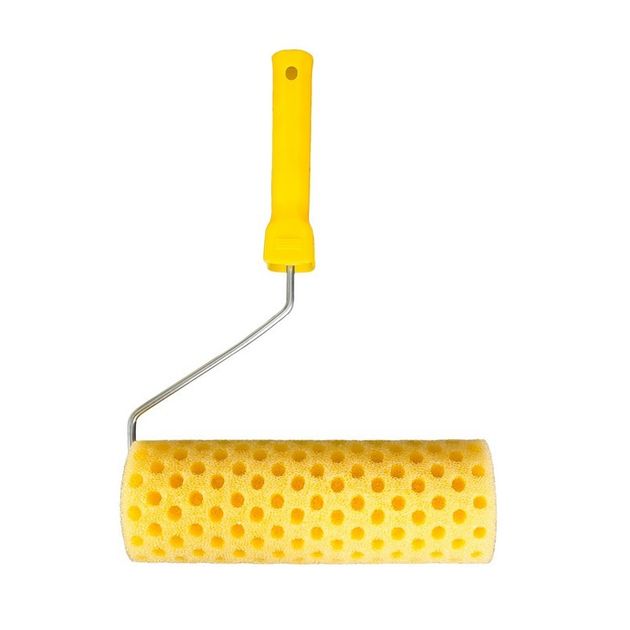 Валик малярный структурный MASTERTOOL Moltopren Decor Горох 80/230 мм Ø 6 мм с ручкой 92-6204, фото  | SNABZHENIE.com.ua
