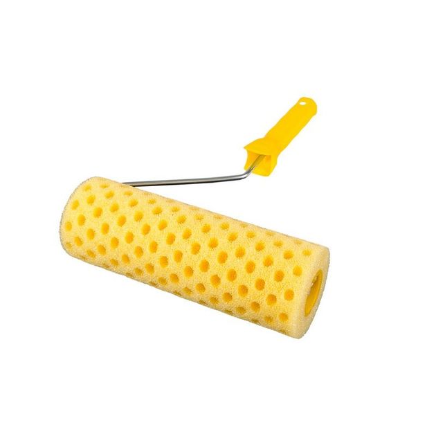 Валик малярный структурный MASTERTOOL Moltopren Decor Горох 80/230 мм Ø 6 мм с ручкой 92-6204, фото , изображение 2 | SNABZHENIE.com.ua