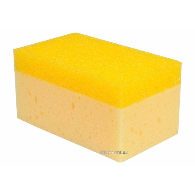 Губка для затирания плитки VIROK 165х110х80 мм. двошаровая, фото  | SNABZHENIE.com.ua