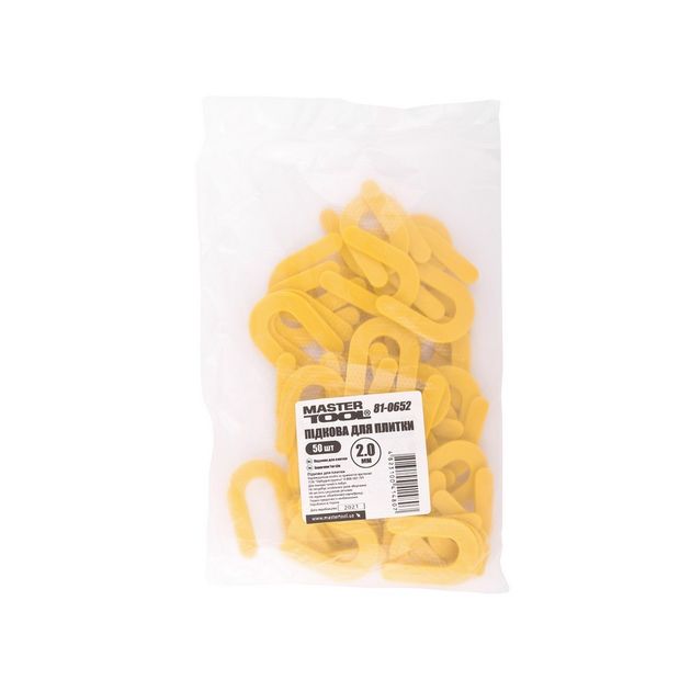 Подкова для укладки керамической плитки MASTERTOOL 2.0 мм, набор 50 шт, фото , изображение 3 | SNABZHENIE.com.ua Подкова для укладки керамической плитки MASTERTOOL 2.0 мм, набор 50 шт, фото , изображение 3 | SNABZHENIE.com.ua