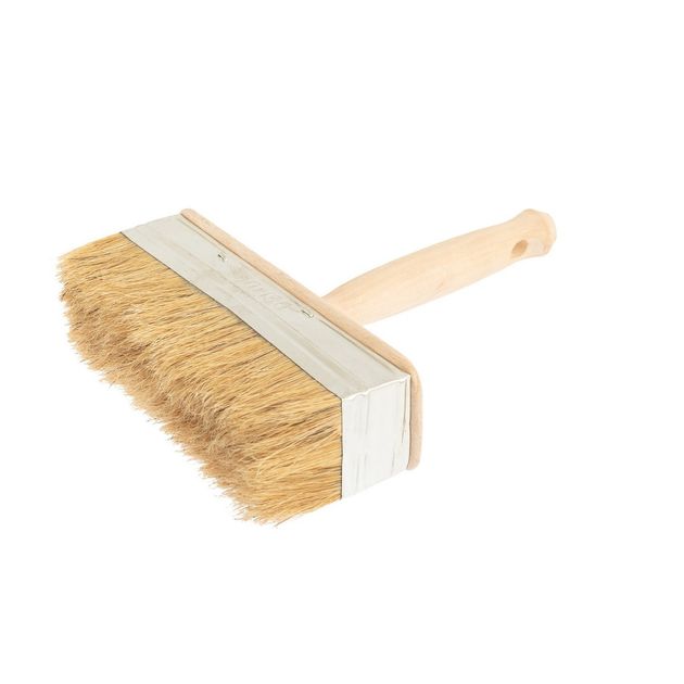 Макловиця MASTERTOOL 150х50 мм натуральна щетина з дерев'яною ручкою 91-9215, фото  | SNABZHENIE.com.ua