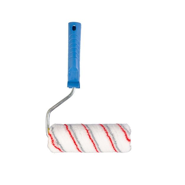 Валик малярный MASTERTOOL Multicolor 48/180/11 мм Ø 8 мм с ручкой 92-5703-P, фото , изображение 2 | SNABZHENIE.com.ua