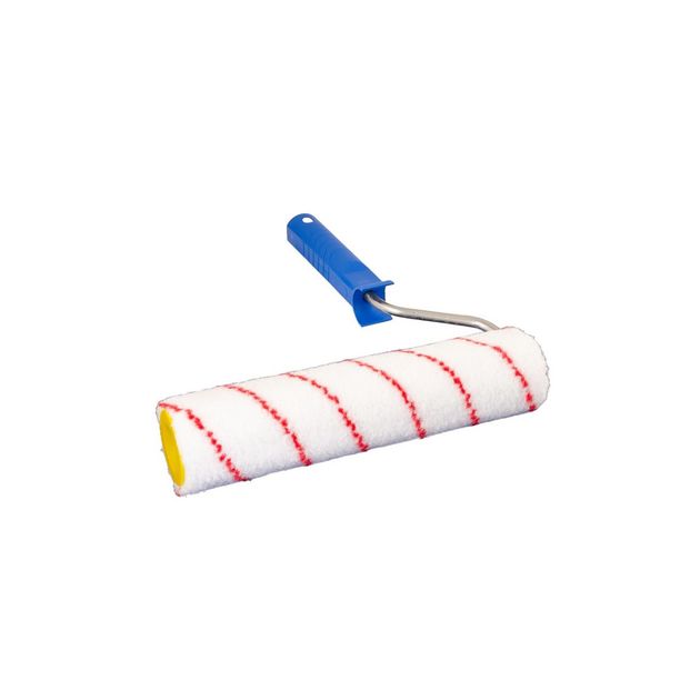 Валик малярный MASTERTOOL Nylon 48/250/9 мм Ø 8 мм с ручкой 92-5404-P, фото  | SNABZHENIE.com.ua