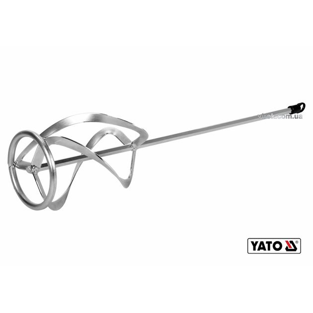 Миксер спиральный тройной для строительных смесей оцинкованный YATO: Ø120 x 590 мм, HEX, макс 15-25 кг(DW), фото  | SNABZHENIE.com.ua
