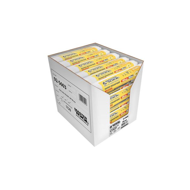 Валик малярный MASTERTOOL Велюр 48/180/4 мм Ø 8 мм, фото , изображение 4 | SNABZHENIE.com.ua