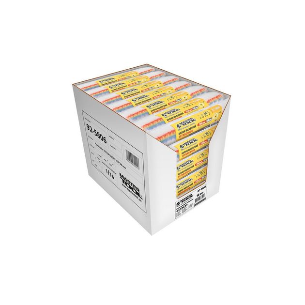 Валик малярный MASTERTOOL Tetracolor фасадный 58/250/18 мм Ø 8 мм, фото , изображение 4 | SNABZHENIE.com.ua