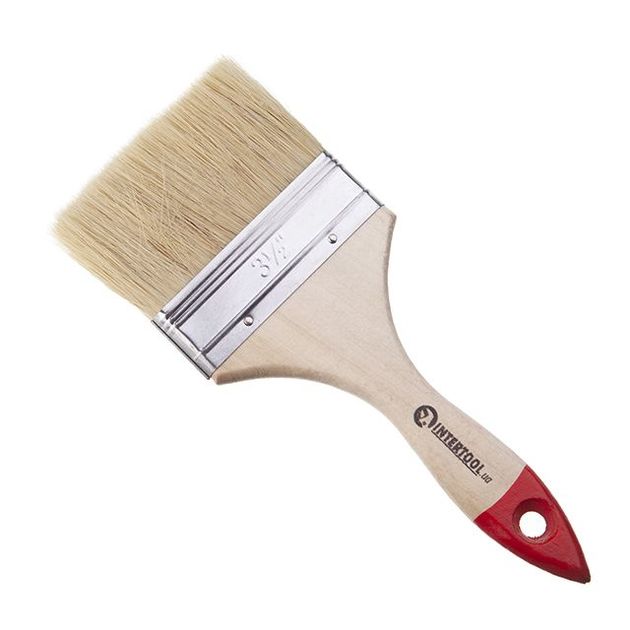 Кисть флейцевая 90x10,5x52 мм INTERTOOL KT-1290, фото  | SNABZHENIE.com.ua