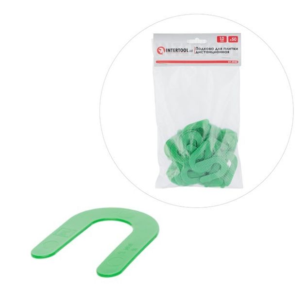 Дистанционная подкова для плитки 1 мм, 50 шт INTERTOOL KT-4940, фото  | SNABZHENIE.com.ua