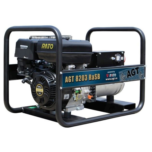 Генератор AGT8203RaSB, 400B/230B/50Гц, 7.0кВа/4.0кВа, R420, 6,5л., 1х230Вх16А, 1х400Вх16А, 77кг., фото  | SNABZHENIE.com.ua