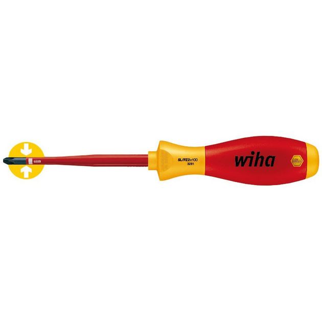 Викрутка Wiha Soft Finish Slim Fix VDE PH2 х100, CrVMo, фото  | SNABZHENIE.com.ua