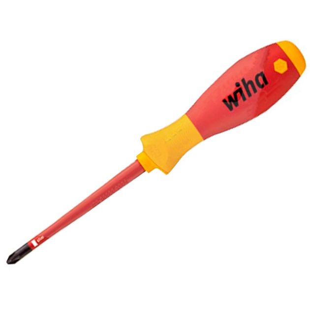 Викрутка Wiha Soft Finish electric slim Fix VDE PZ1 х 80, CrVMo, фото  | SNABZHENIE.com.ua